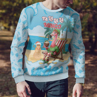 Christmas In July Ugly Christmas Sweater I Am The Flamingo Elf - Wonder Print Shop