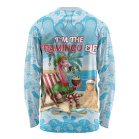 Christmas In July Long Sleeve Shirt I Am The Flamingo Elf - Wonder Print Shop