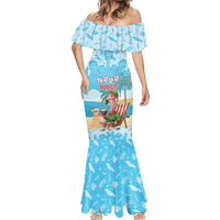 Christmas In July Mermaid Dress I Am The Flamingo Elf - Wonder Print Shop