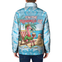 Christmas In July Padded Jacket I Am The Flamingo Elf - Wonder Print Shop