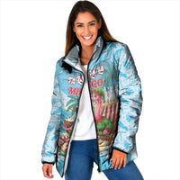 Christmas In July Padded Jacket I Am The Flamingo Elf - Wonder Print Shop