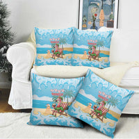 Christmas In July Pillow Cover I Am The Flamingo Elf - Wonder Print Shop