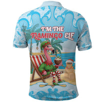 Christmas In July Polo Shirt I Am The Flamingo Elf - Wonder Print Shop