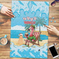 Christmas In July Puzzle I Am The Flamingo Elf - Wonder Print Shop