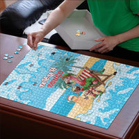 Christmas In July Puzzle I Am The Flamingo Elf - Wonder Print Shop