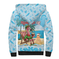 Christmas In July Sherpa Hoodie I Am The Flamingo Elf - Wonder Print Shop