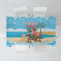 Christmas In July Tablecloth I Am The Flamingo Elf - Wonder Print Shop