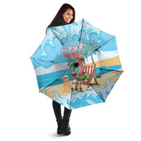 Christmas In July Umbrella I Am The Flamingo Elf - Wonder Print Shop