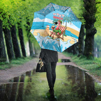 Christmas In July Umbrella I Am The Flamingo Elf - Wonder Print Shop