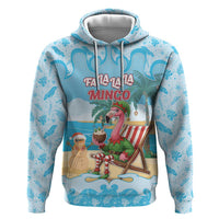 Christmas In July Zip Hoodie I Am The Flamingo Elf - Wonder Print Shop