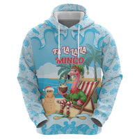 Christmas In July Zip Hoodie I Am The Flamingo Elf - Wonder Print Shop