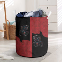 Western Yoke Laundry Basket Krampus Christmas Horror Style - Wonder Print Shop