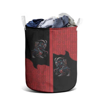 Western Yoke Laundry Basket Krampus Christmas Horror Style - Wonder Print Shop