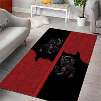 Western Yoke Area Rug Krampus Christmas Horror Style - Wonder Print Shop