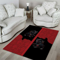 Western Yoke Area Rug Krampus Christmas Horror Style - Wonder Print Shop
