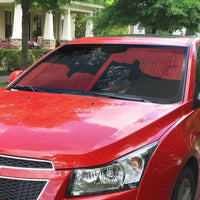 Western Yoke Auto Sun Shade Krampus Christmas Horror Style - Wonder Print Shop