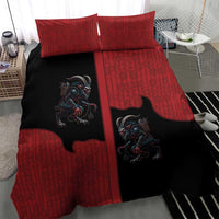 Western Yoke Bedding Set Krampus Christmas Horror Style - Wonder Print Shop