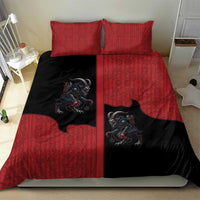 Western Yoke Bedding Set Krampus Christmas Horror Style - Wonder Print Shop
