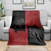 Western Yoke Blanket Krampus Christmas Horror Style - Wonder Print Shop