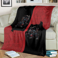 Western Yoke Blanket Krampus Christmas Horror Style - Wonder Print Shop