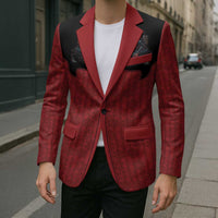 Western Yoke Blazer Krampus Christmas Horror Style - Wonder Print Shop