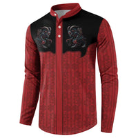 Western Yoke Button Sweatshirt Krampus Christmas Horror Style - Wonder Print Shop