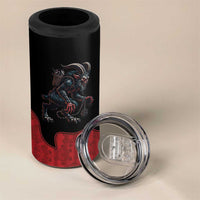Western Yoke 4 in 1 Can Cooler Tumbler Krampus Christmas Horror Style - Wonder Print Shop