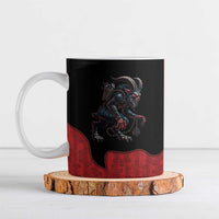 Western Yoke Ceramic Mug Krampus Christmas Horror Style - Wonder Print Shop