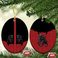 Western Yoke Ceramic Ornament Krampus Christmas Horror Style - Wonder Print Shop