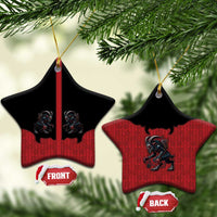 Western Yoke Ceramic Ornament Krampus Christmas Horror Style - Wonder Print Shop