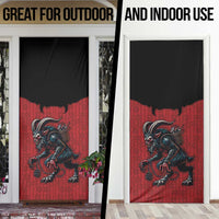 Western Yoke Door Cover Krampus Christmas Horror Style - Wonder Print Shop