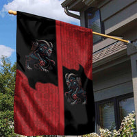 Western Yoke Garden Flag Krampus Christmas Horror Style - Wonder Print Shop