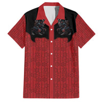 Western Yoke Hawaiian Shirt Krampus Christmas Horror Style - Wonder Print Shop