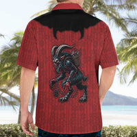 Western Yoke Hawaiian Shirt Krampus Christmas Horror Style - Wonder Print Shop