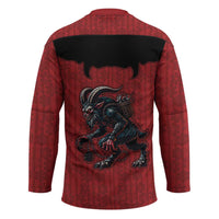 Western Yoke Hockey Jersey Krampus Christmas Horror Style - Wonder Print Shop