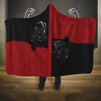 Western Yoke Hooded Blanket Krampus Christmas Horror Style - Wonder Print Shop