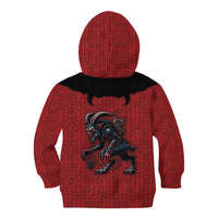 Western Yoke Kid Hoodie Krampus Christmas Horror Style - Wonder Print Shop