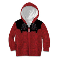 Western Yoke Kid Hoodie Krampus Christmas Horror Style - Wonder Print Shop