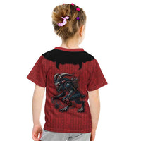 Western Yoke Kid T Shirt Krampus Christmas Horror Style - Wonder Print Shop