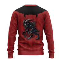 Western Yoke Ugly Christmas Sweater Krampus Christmas Horror Style - Wonder Print Shop