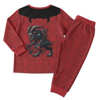 Western Yoke Christmas Pajama Set Krampus Christmas Horror Style - Wonder Print Shop
