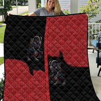 Western Yoke Quilt Krampus Christmas Horror Style - Wonder Print Shop