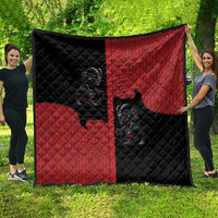 Western Yoke Quilt Krampus Christmas Horror Style - Wonder Print Shop