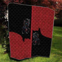 Western Yoke Quilt Krampus Christmas Horror Style - Wonder Print Shop