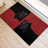 Western Yoke Rubber Doormat Krampus Christmas Horror Style - Wonder Print Shop
