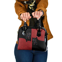 Western Yoke Shoulder Handbag Krampus Christmas Horror Style - Wonder Print Shop