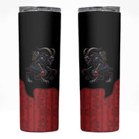 Western Yoke Skinny Tumbler Krampus Christmas Horror Style - Wonder Print Shop