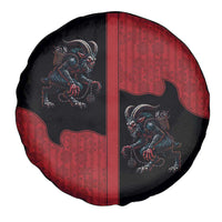 Western Yoke Spare Tire Cover Krampus Christmas Horror Style - Wonder Print Shop