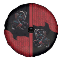 Western Yoke Spare Tire Cover Krampus Christmas Horror Style - Wonder Print Shop