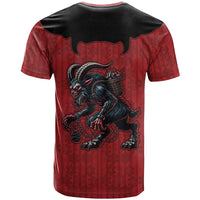 Western Yoke T Shirt Krampus Christmas Horror Style - Wonder Print Shop